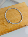 BWRMND-003_3.0ct Round Cut Natural Diamond Tennis Bracelet