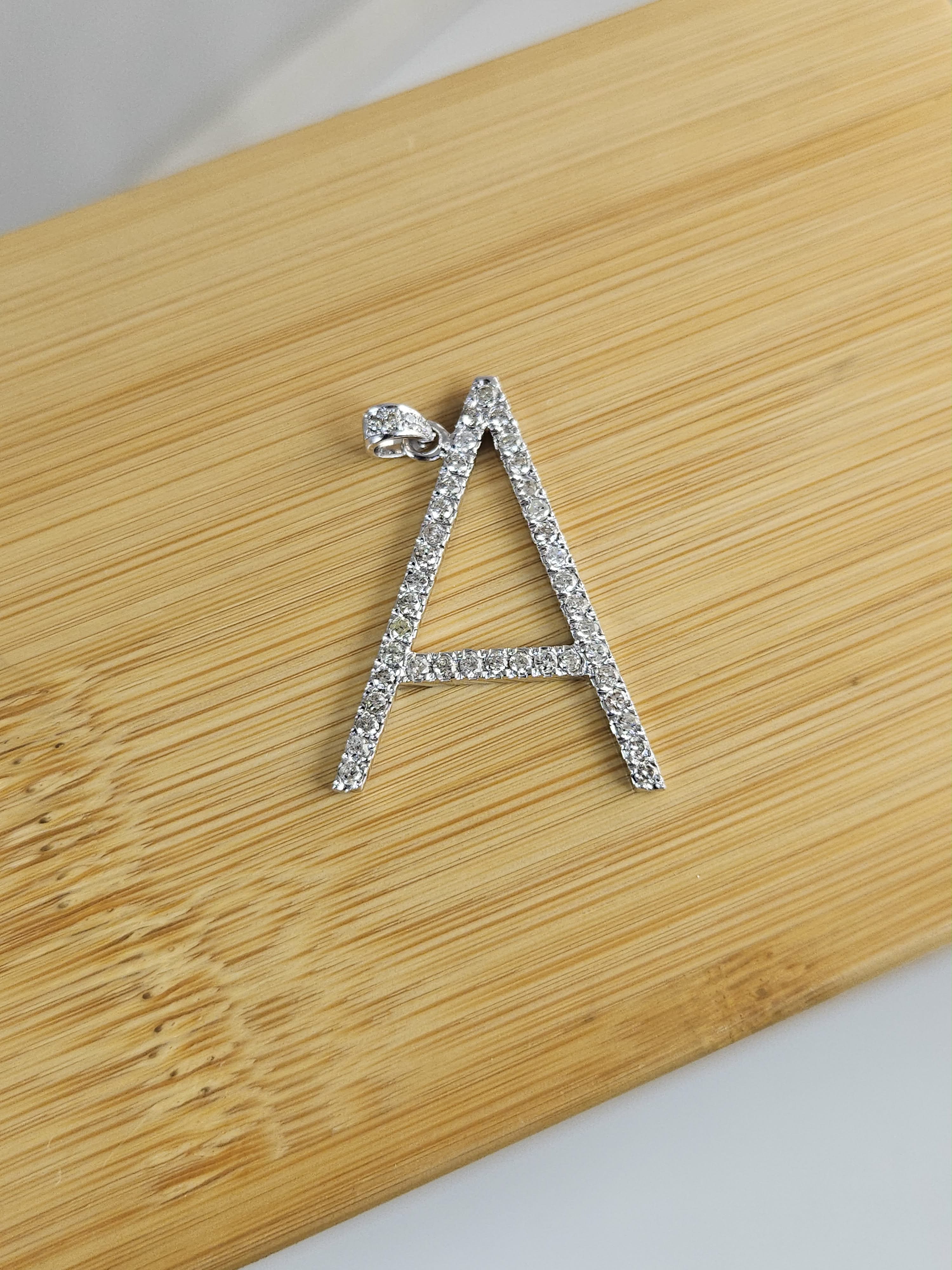 RM-PEN007_Diamond Letter A Pendant