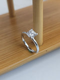 RM-ER021_Solitaire Princess Cut Engagement Ring