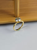RM-ER045_Solitaire Round Cut Lab Grown Diamond Engagement Ring
