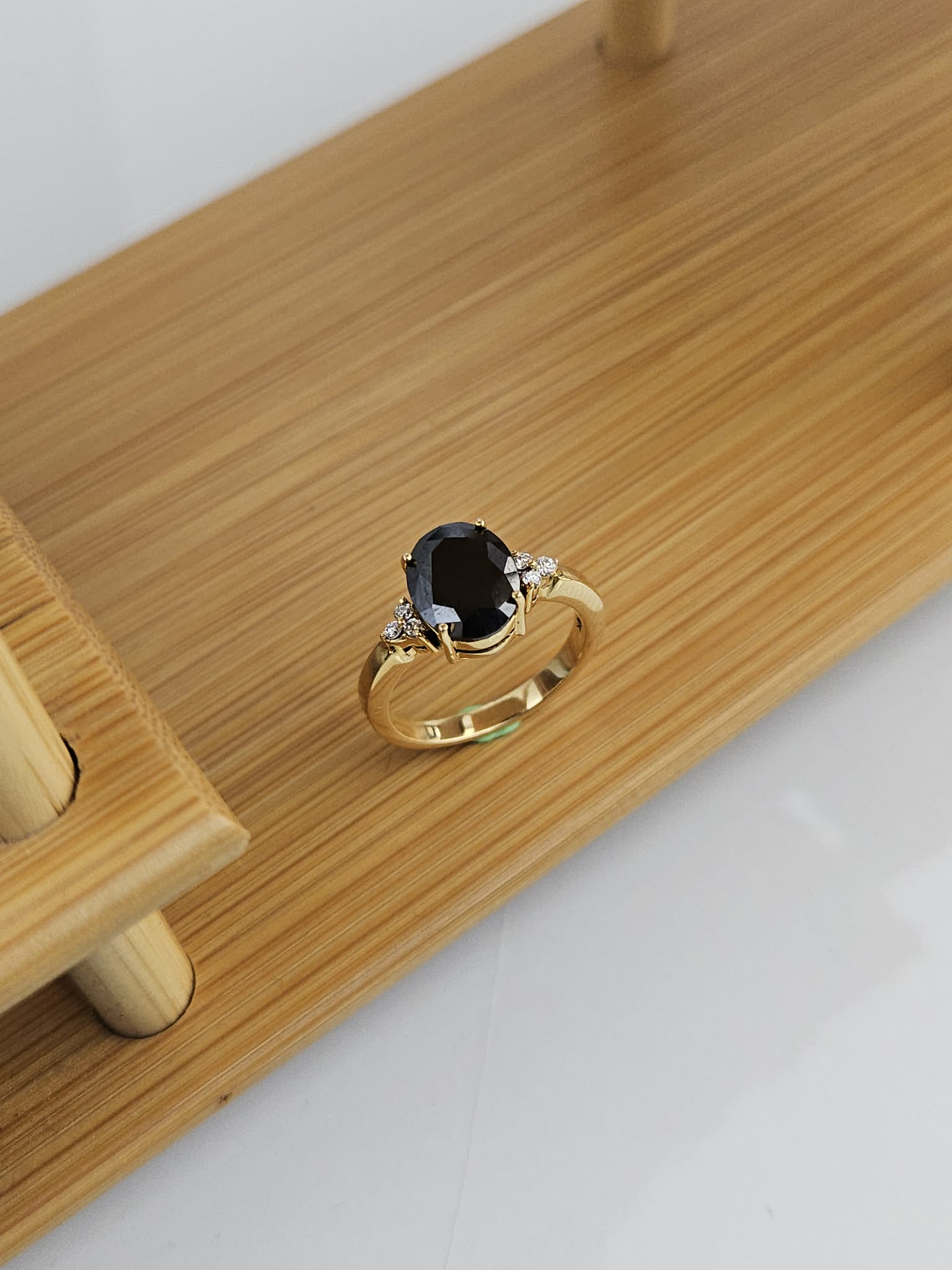 RM-ER062_Black Onyx Engagement Ring