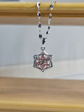 RM-Pendant&Chain005_Hexia Pink Diamond Pendant with Leaf Chain in White Gold