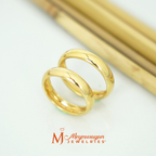 RM-WR019_Yellow Gold Wedding Ring Glossy Finished