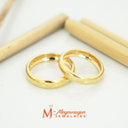 RM-WR019_Yellow Gold Wedding Ring Glossy Finished