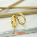 RM-WR021_Yellow Gold Wedding Ring with 3pcs. Natural Diamonds