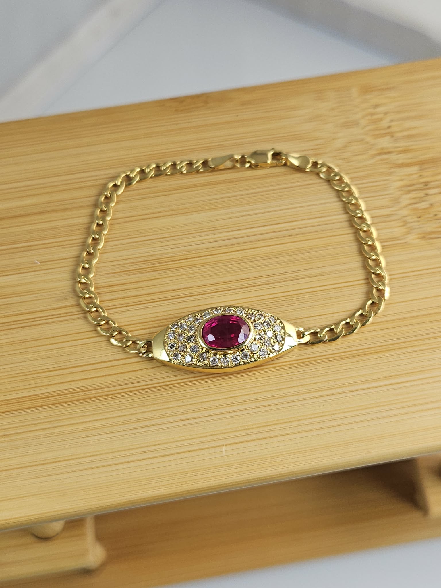RM-Brclt001_Gabriela Ruby & Diamond Bracelet