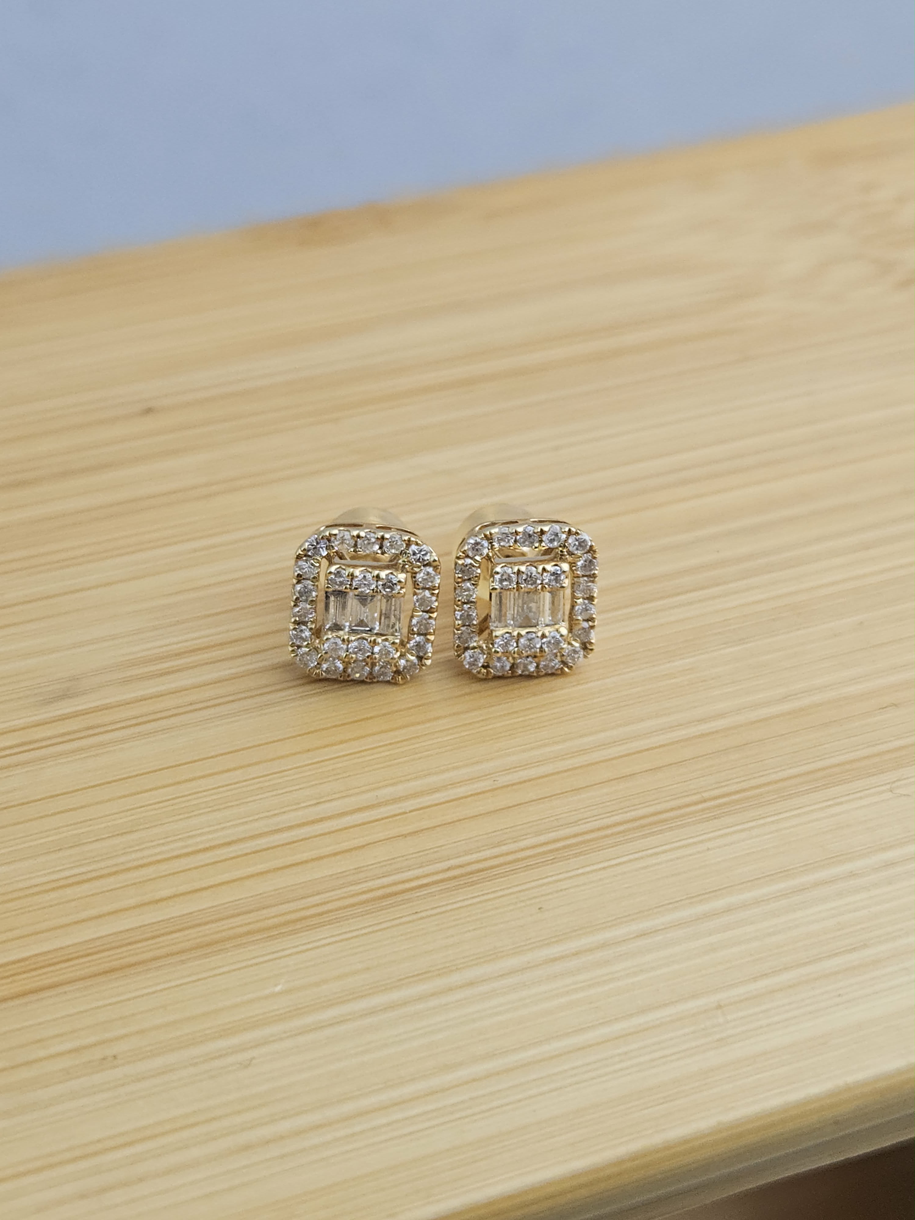 ERMND-001_Yellow Gold Illusion Earrings