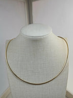 OMEGA CHAIN_01_14K Reversible Two-Tone Omega Chain Necklace